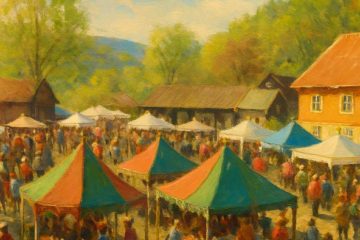 Plakat Pinsemarked Eidsfoss 2026, KI-generert