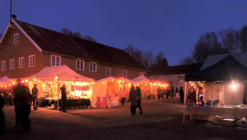 skumringslys på Julemarkedet