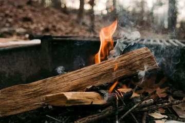 Ett bål som brenner